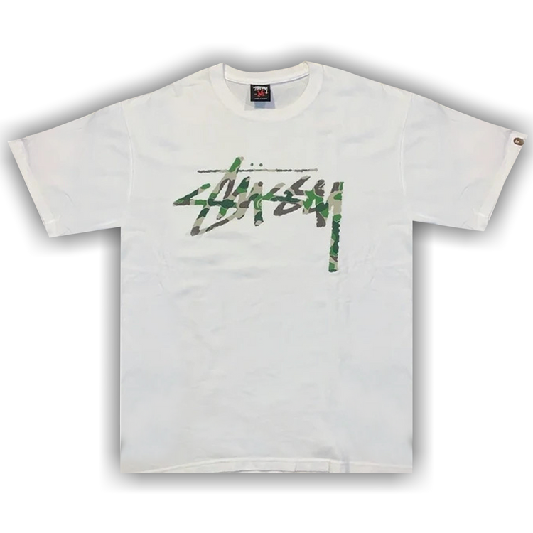 Buy Stussy x BAPE 30th Anniversary Camo Tee 'White' - 0535