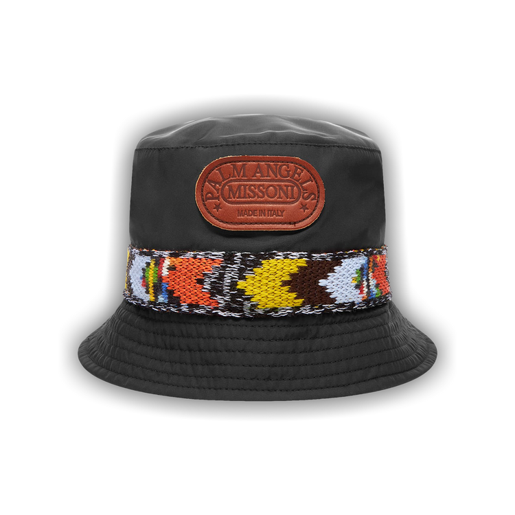 エルエイチピー・ＰａｌｍＡｎｇｅｌｓ×ＭＩＳＳＯＮＩ・帽子・メンズ Buy Palm Angels x Missoni Heritage Bucket Hat 'Black/Yellow