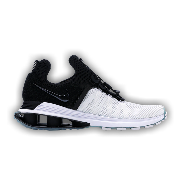 nike shox gravity white black