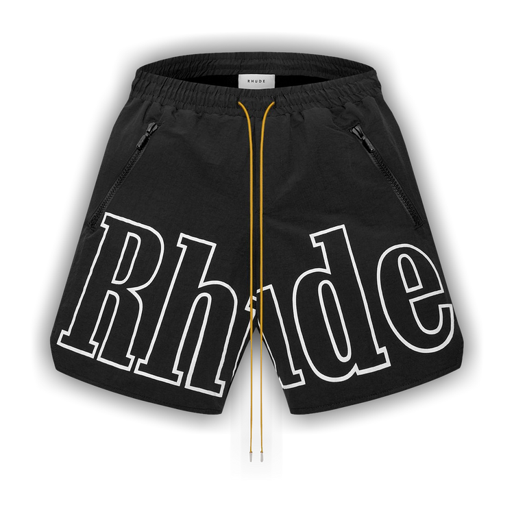 Buy Rhude Logo Short 'Black' - FW21PA08052372 | GOAT