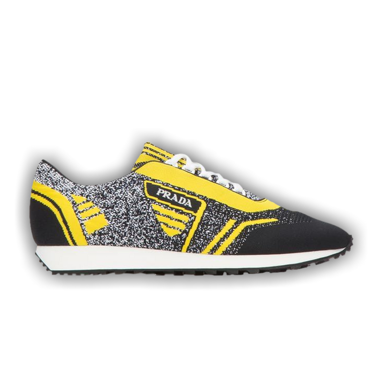 Buy Prada Knit Jacquard Fabric Low 'Nero Giallo' - 2EG272
