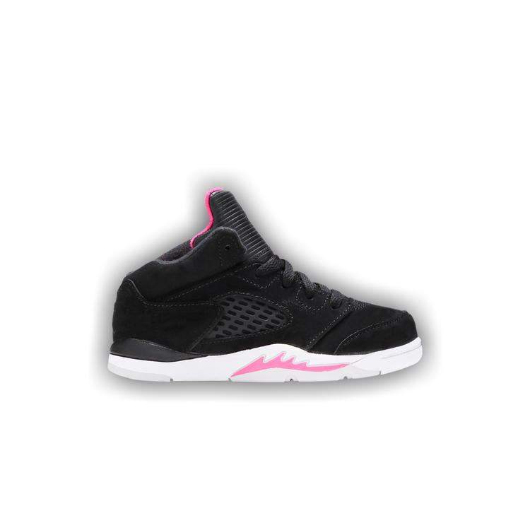 Jordan 5 top black and pink