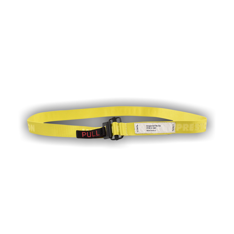 Buy Heron Preston Pull Tab Belt 'Yellow
