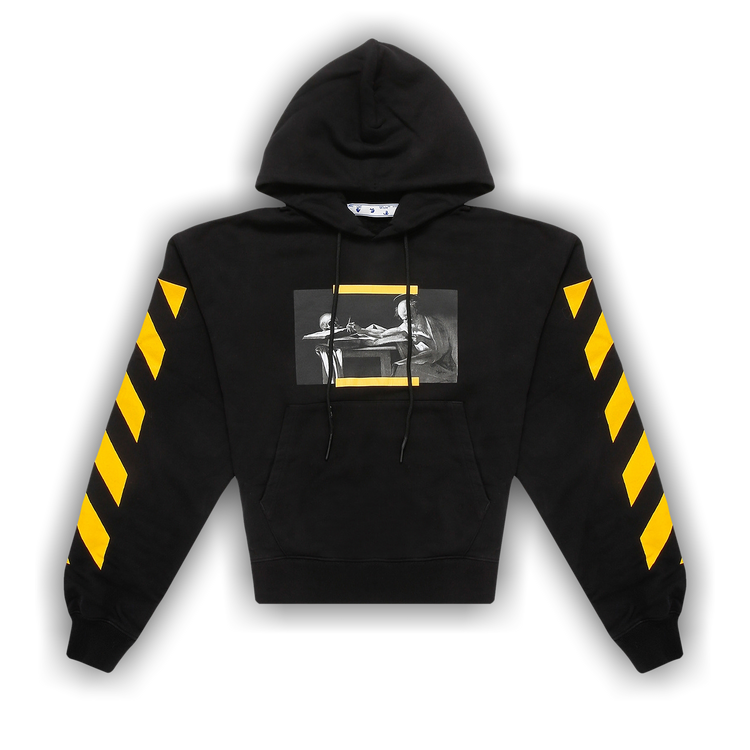 Buy Off White Caravaggio Painting Over Hoodie Black Multicolor