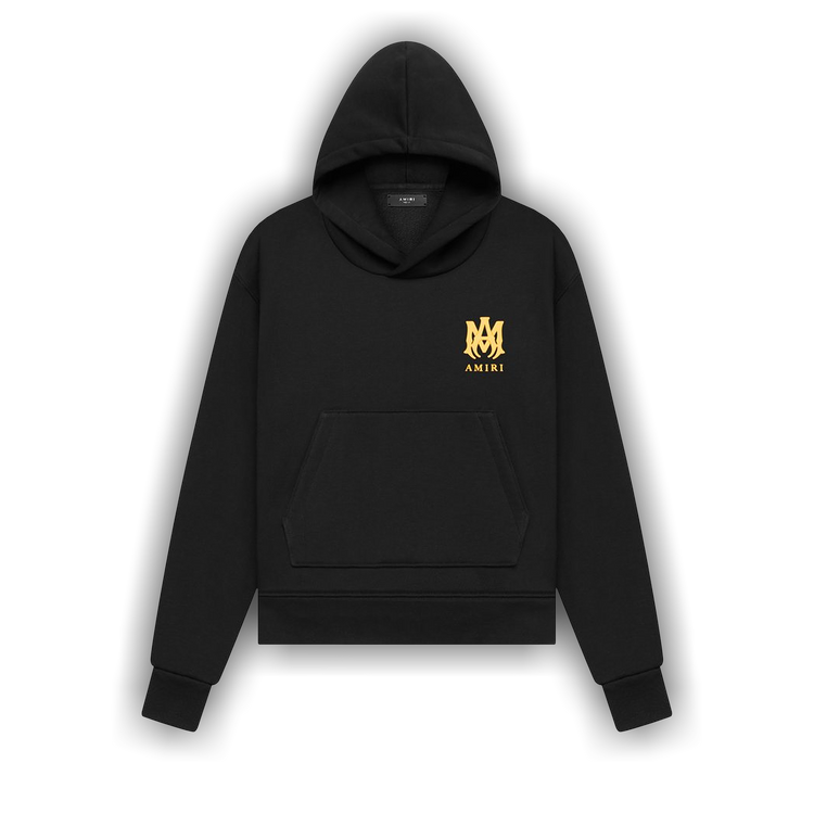 Buy Amiri Ma Logo Hoodie Black Gold MJGH011 024 BLAC GOAT