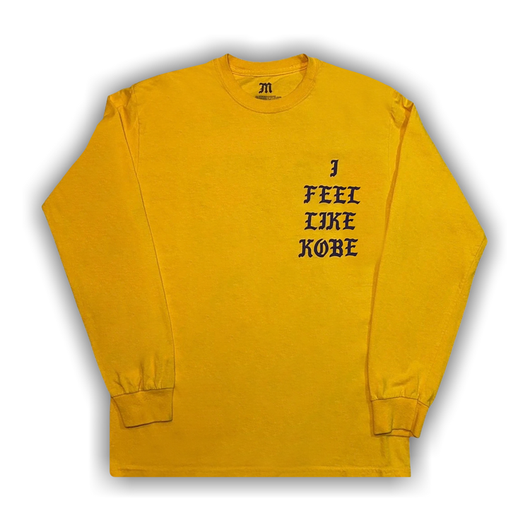 Kanye West I Feel Like Kobe Pablo Mamba Day T Shirt Yellow