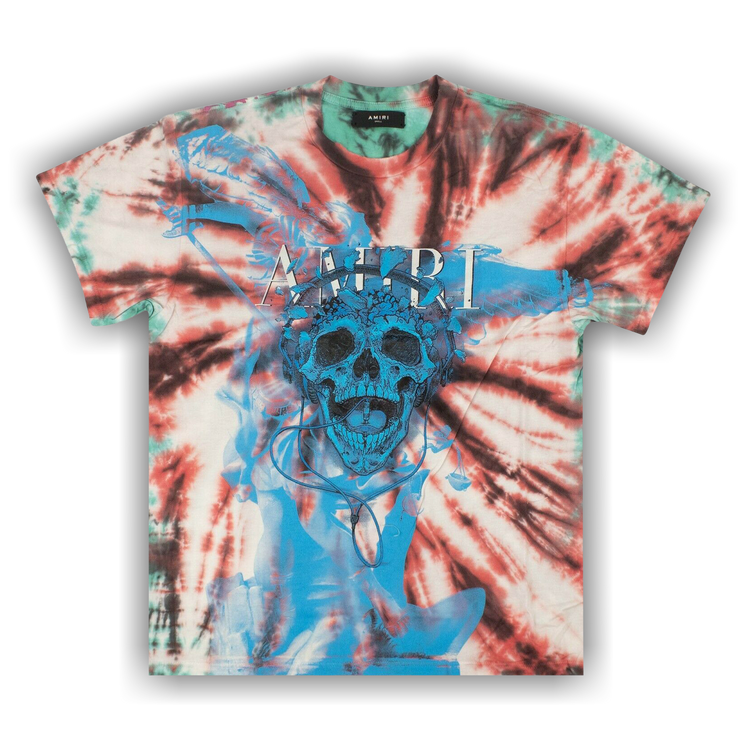 Buy Amiri Tie Dye Skull Tee 'Blue' - W9W03305CJPUR BLUE | GOAT Buy Amiri Tie Dye Skull Tee 'Blue' - W9W03305CJPUR BLUE | GOAT