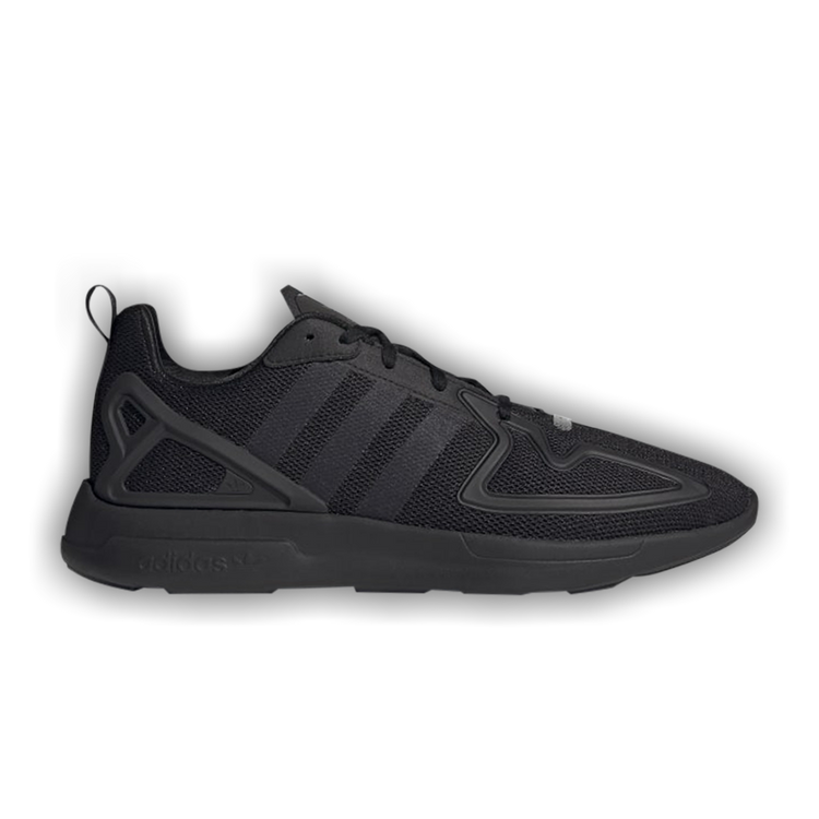 ff Adidas Originals ZX Flux PK Triple Black Mens Primeknit