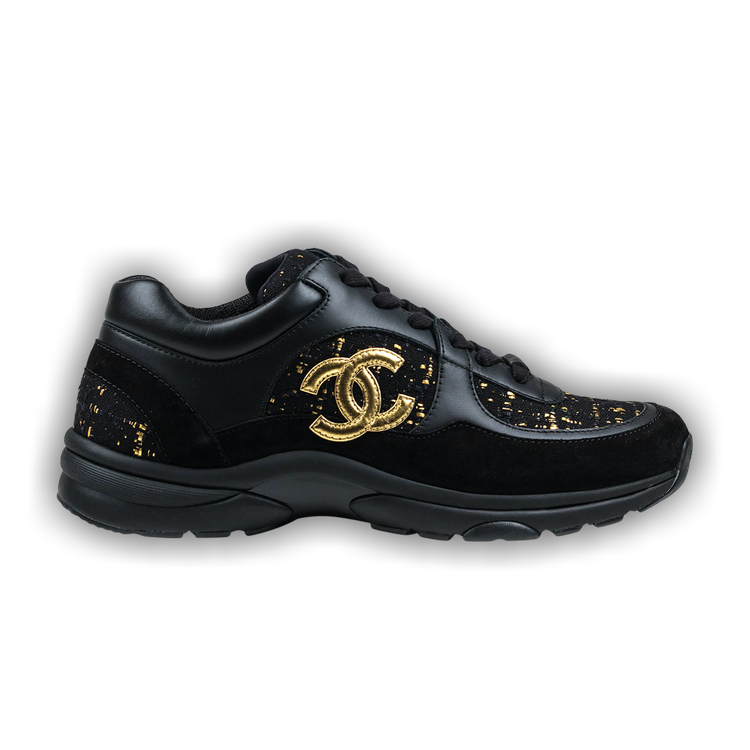 Buy Chanel CC Logo Sneaker 'Black White Reflective' - G34361 Y53654