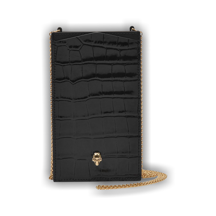 Buy Alexander McQueen Phone Case On Chain 'Black