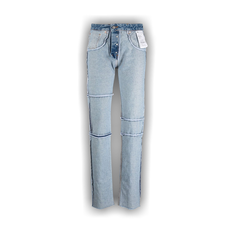 MM6 Maison Margiela | H.Lorenzo|Layered Jeans (S62LB0149-S30589-976-BLUE), 29 / Blue