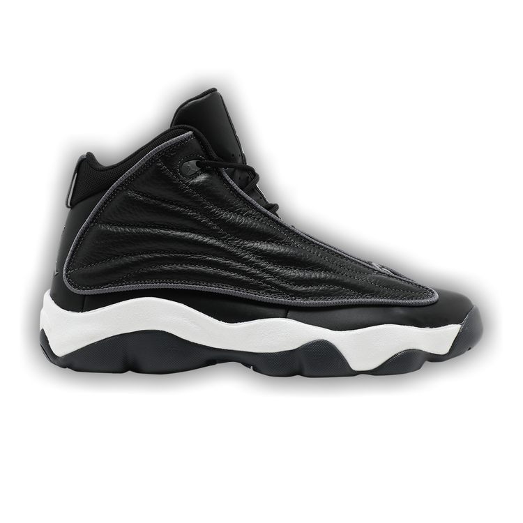 Jordan pro strong black sales and white