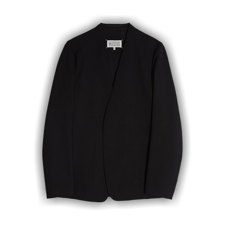 ジャケット MAISON MARGIELA Black Gabardine Blazer Maison Margiela Black Double-Breasted Blazer Maison Margiela