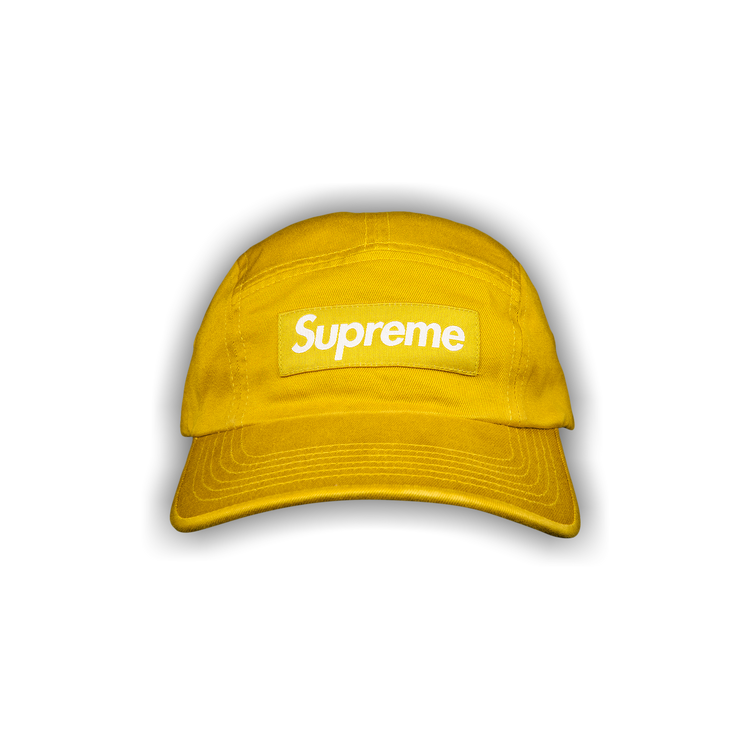 Buy Supreme Washed Chino Twill Camp Cap 'Sulfur' - FW21H90 SULFUR
