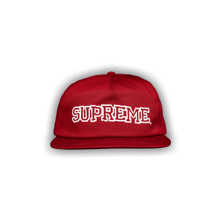 Buy Supreme Shattered Logo 5-Panel 'Cardinal' - FW21H127