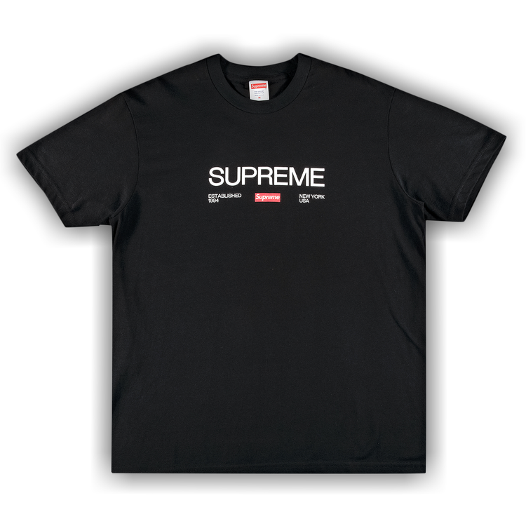 Buy Supreme Est. 1994 Tee 'Black' - FW21T43 BLACK | GOAT