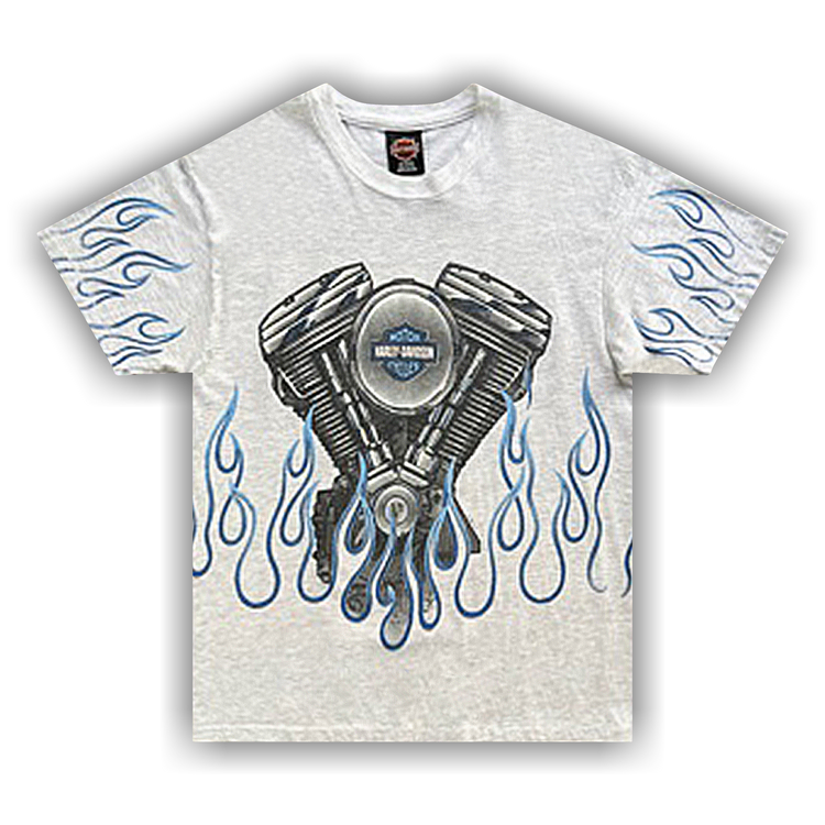 Harley davidson flame clearance shirt