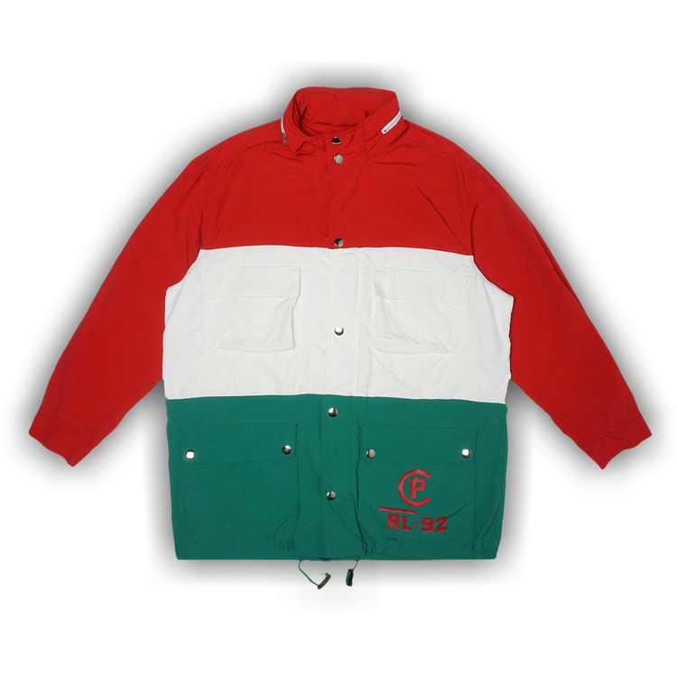 Buy Vintage Polo by Ralph Lauren CP-92 Tri Color Jacket 'Red/White
