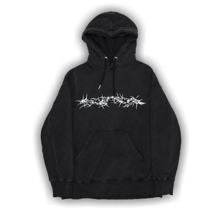 Givenchy C&S Barbed Wire Hoodie 'Black' | GOAT