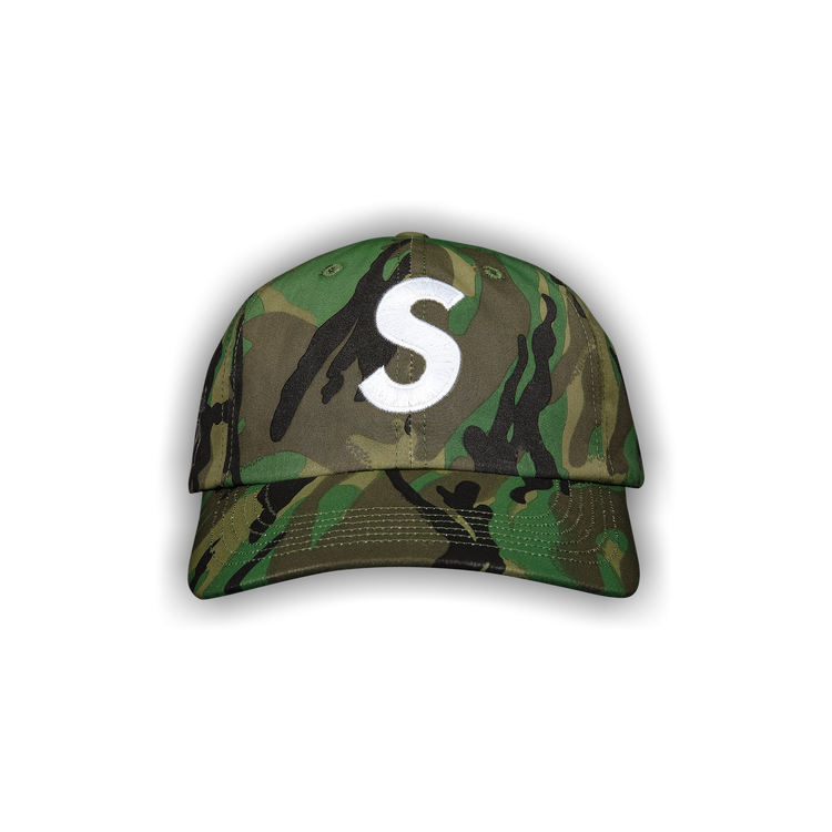 Supreme　Wool　S logo　6-panel　Cap　Camo 🔥 2017 Supreme Wool S Logo 6 Panel Cap Camo Brand New With