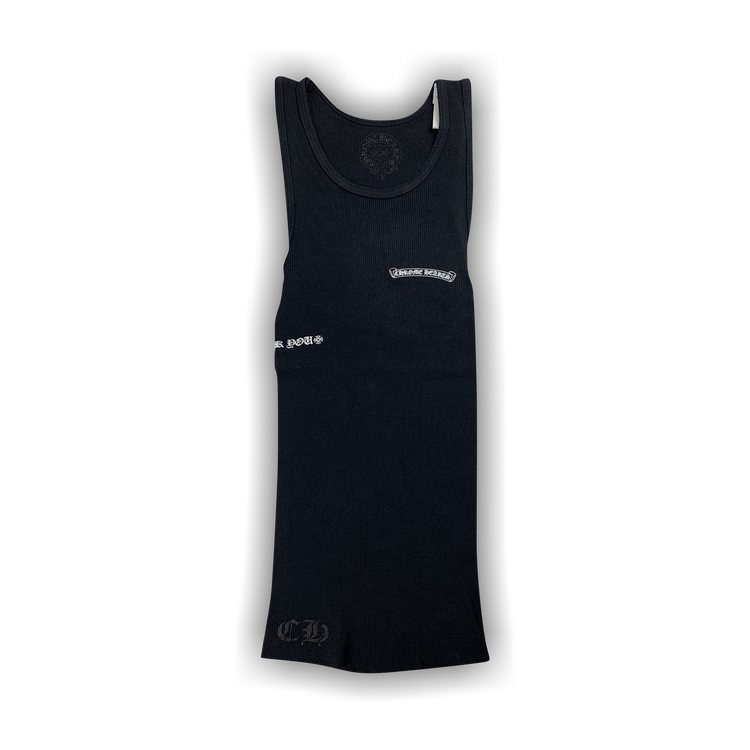 Buy Chrome Hearts Script Logo Tank Top 'Black' - 1383