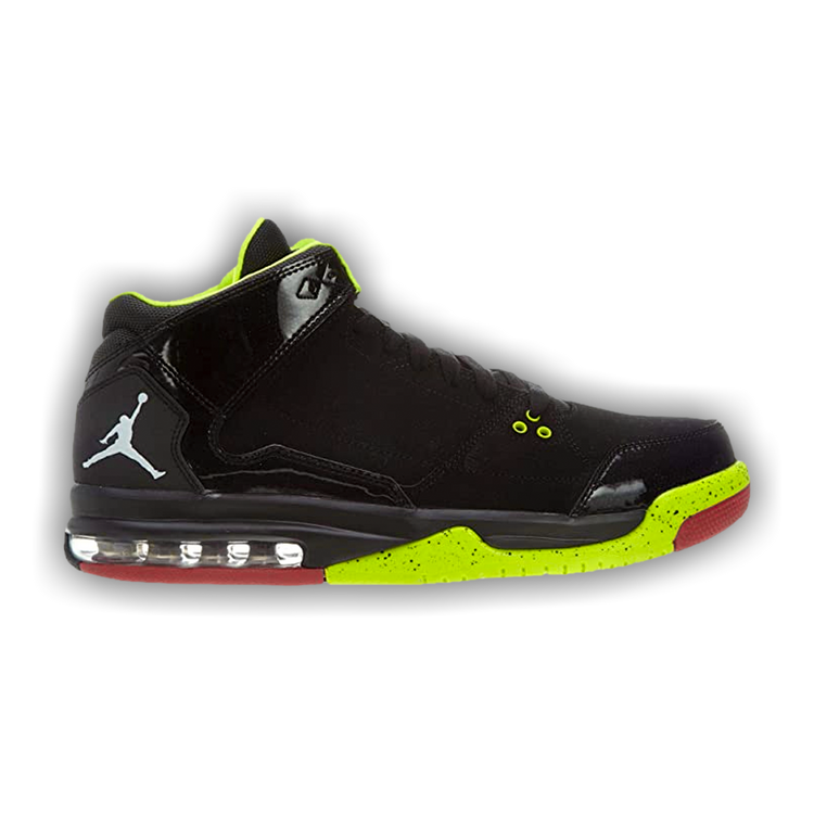 neon and black jordans