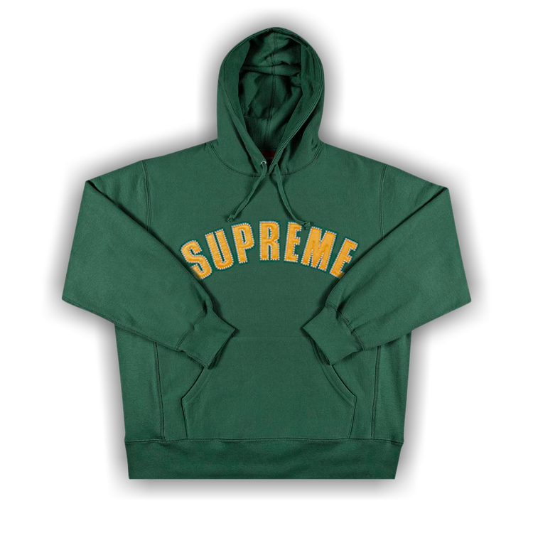 Buy Supreme Pearl Logo Hooded Sweatshirt Dark Green FW21SW6 DARK GREEN GOAT