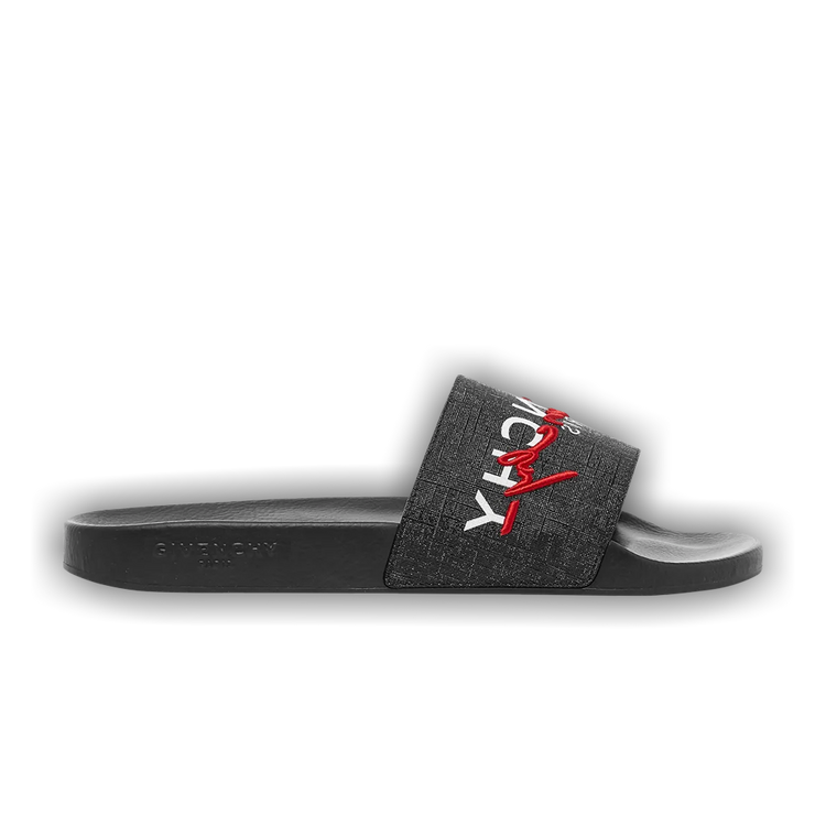 Givenchy slides red and black top