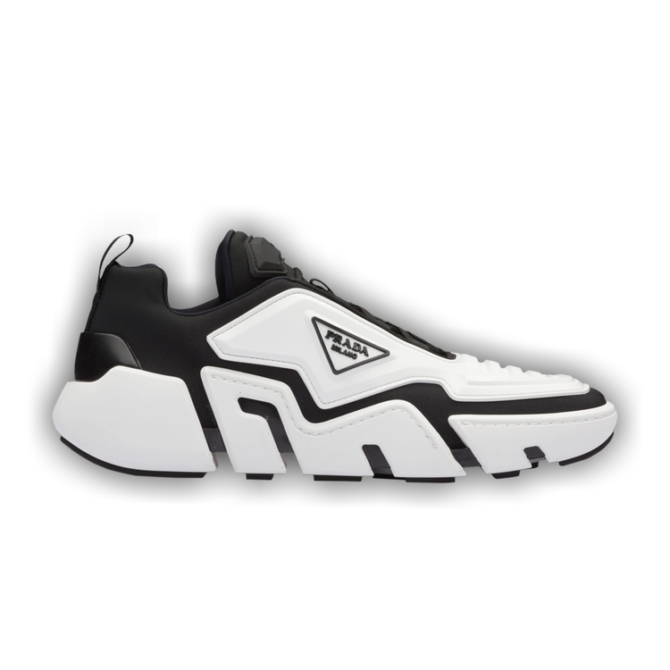 Buy Prada Techno Stretch Fabric Sneaker 'White Black' - 2EG314 