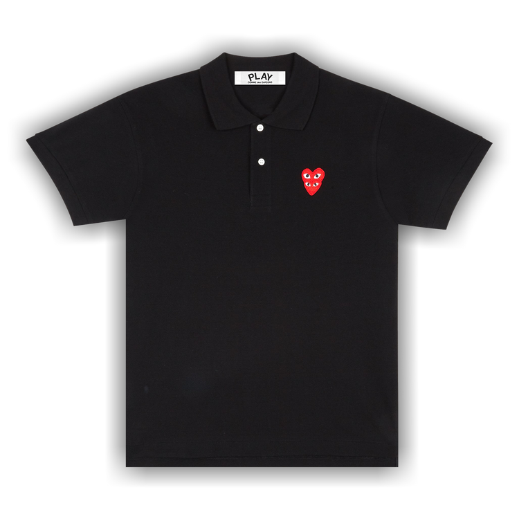 Buy Comme des Garçons PLAY Polo 'Black' - AZ T290 051 1 | GOAT