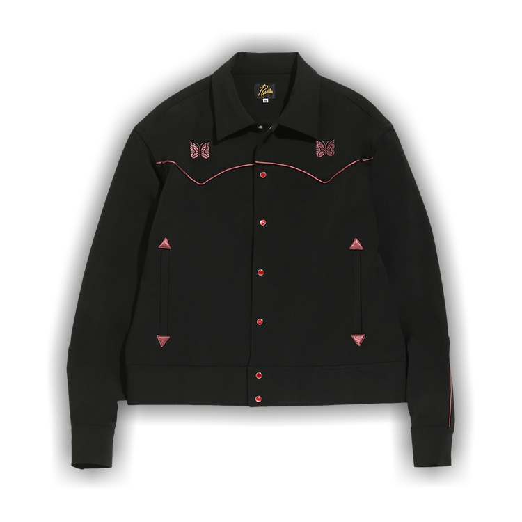 Buy Needles Piping Cowboy Jacket 'Black' - JO169 BLAC | GOAT