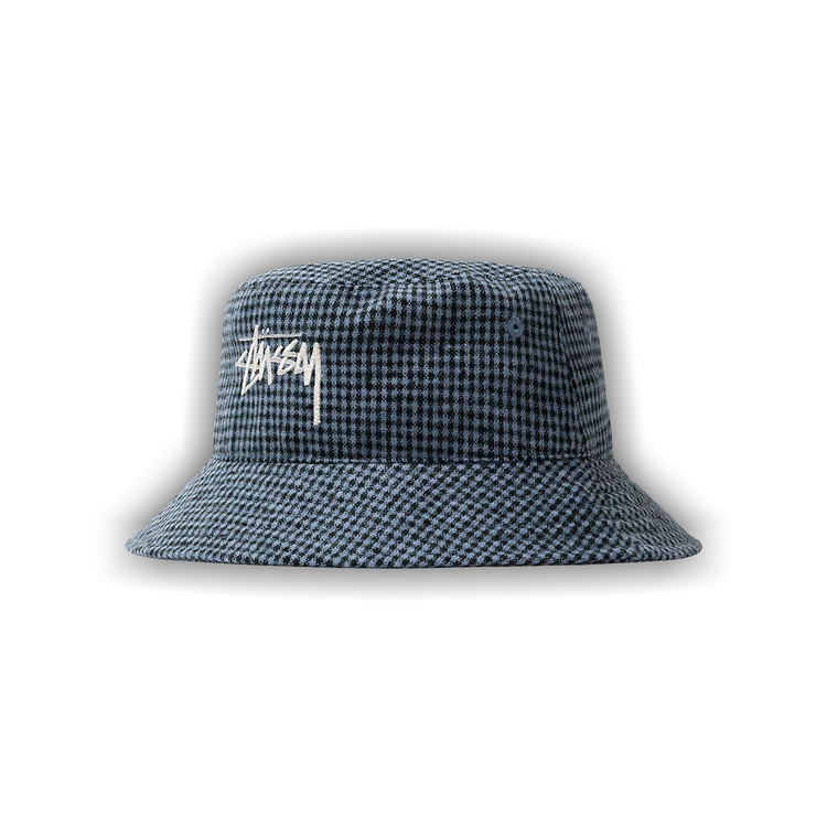 Stussy Wool Check Big Stock Bucket 