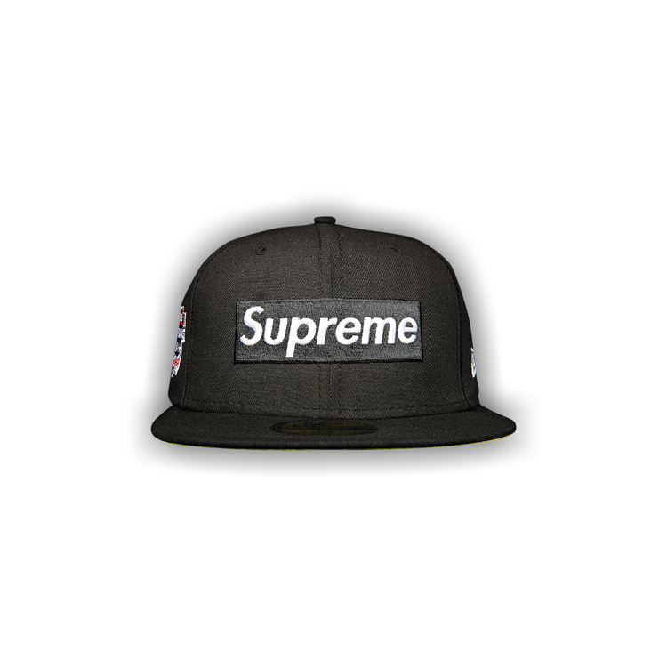 Supreme No Comp Box Logo New Era 'Black' | GOAT