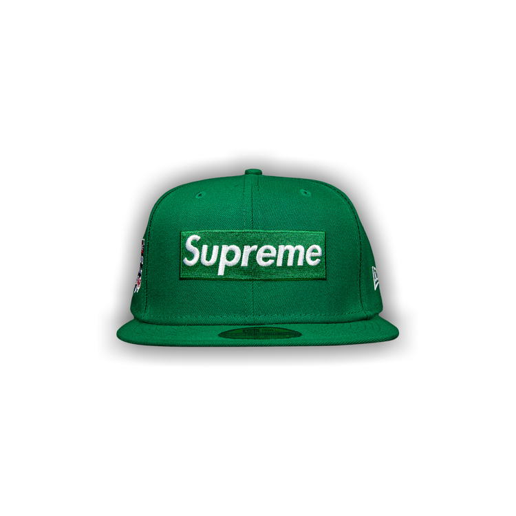 Supreme No Comp Box Logo New Era 'Green' | GOAT