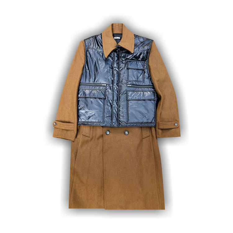 Buy Raf Simons Virginia Creeper Coat And Vest 'Brown/Black' - 0459