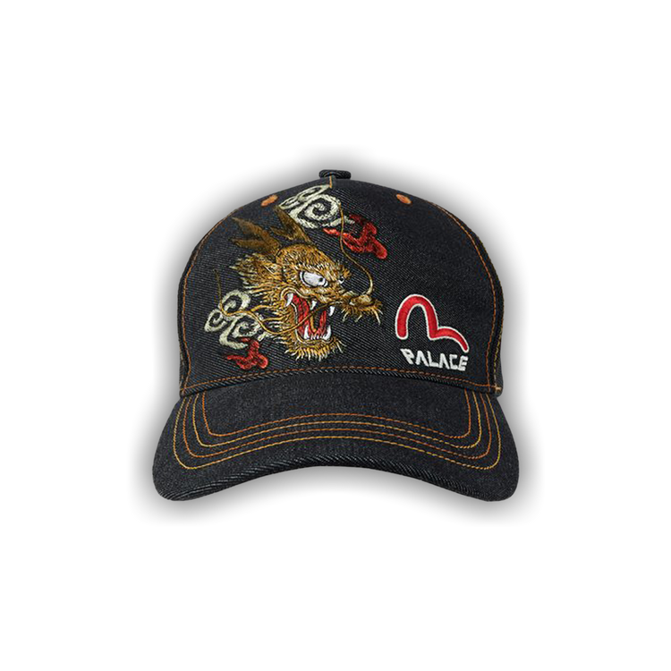 Buy Palace x Evisu Denim Trucker Hat 'Indigo' - P21EVH001 | GOAT