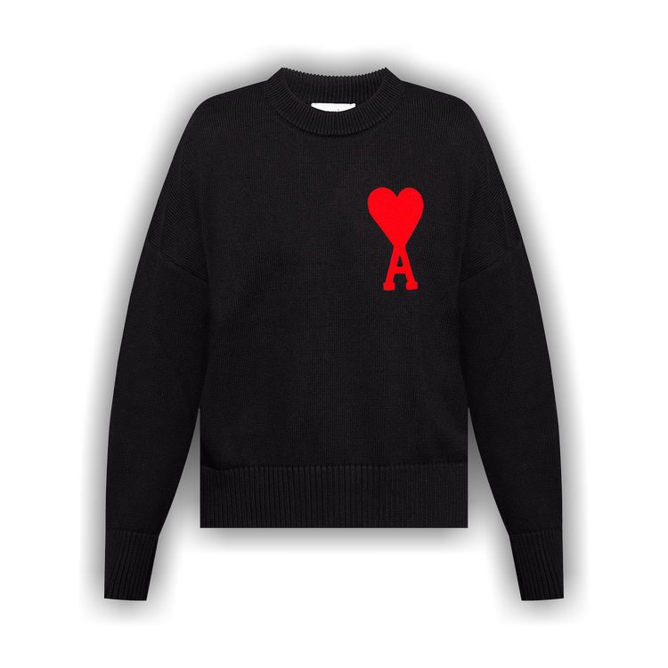 Buy Ami De Coeur Sweater 'Black' - A21HK009 016 001 | GOAT