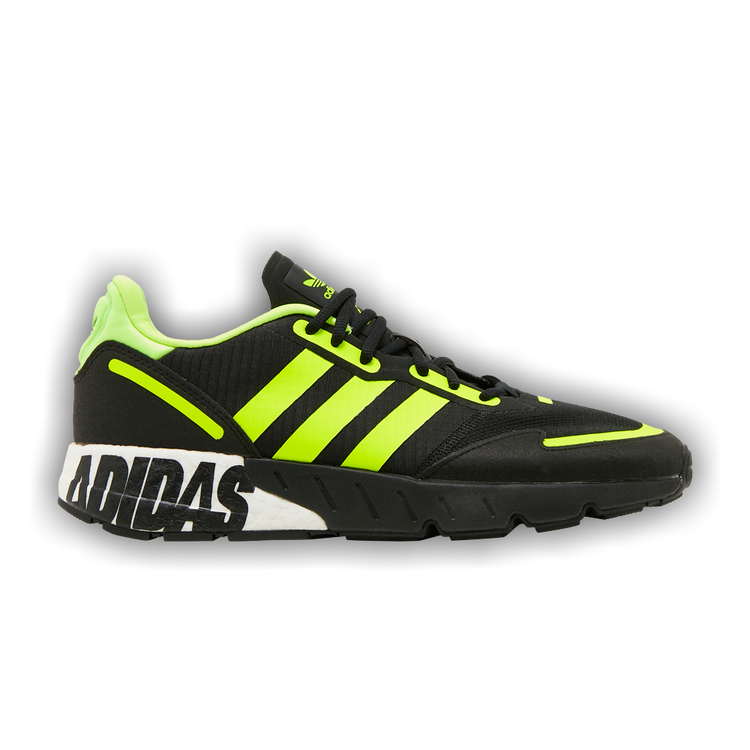 Buy Adidas ZX 1K Boost 'Bold Logo Graphic - Black Solar Yellow