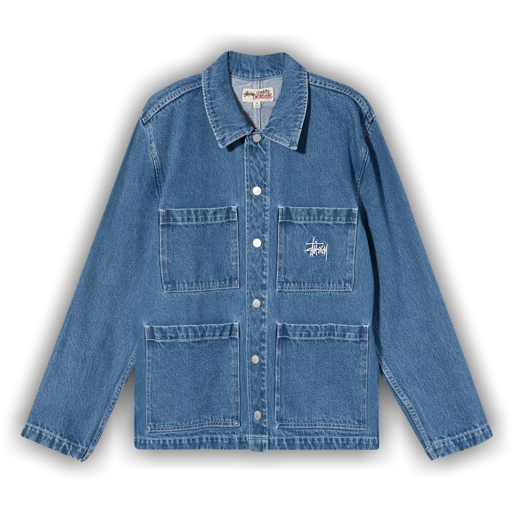 Buy Stussy Denim Chore Jacket 'Blue' - 115570 BLUE | GOAT