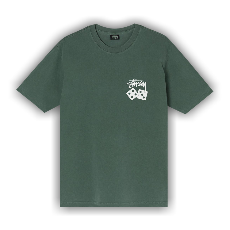 Buy Stussy Dice Pigment Dyed Tee Shirt 'Green' - 1904721 GREE | GOAT