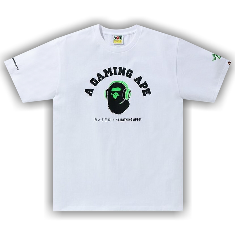Shirt Bape Razer Buy BAPE X Razer Tee 'White' 1G73 110 917 WHITE GOAT
