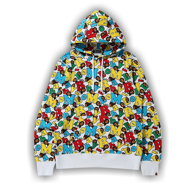 Buy BAPE Baby Milo Alphabet Pullover Hoodie Multicolor 2G80