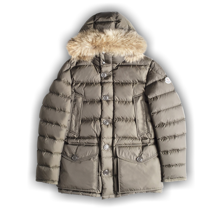 ダウンジャケット・コート MONCLER Women Jackets 093 1A000 68 597YF83B Green Moncler - Baux Olive Green Down Jacket | Mitchell Stores