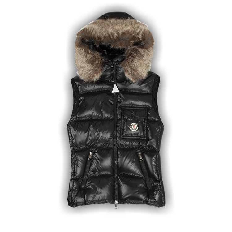 Buy Moncler Balabio Faux Fur Vest 'Black' - 1A000 77 68950 999