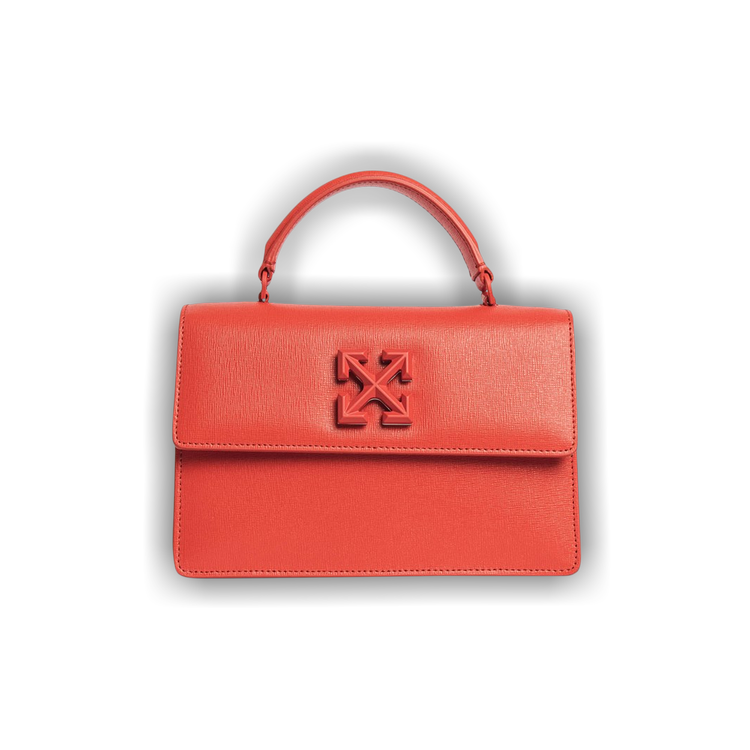Jitney 1.4 leather handbag Off-White Orange in Leather - 30601762