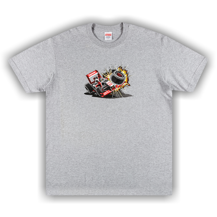 Buy Supreme Crash Tee 'Heather Grey' - FW21T50 HEATHER GREY | GOAT