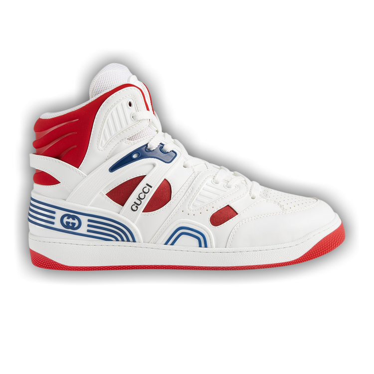 White gucci shoes hotsell with red gs