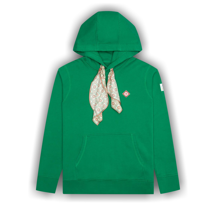 Casablanca MPF25JTP15102GREEN 関税送料込 Buy Casablanca Scarf Hooded Sweatshirt 'Green' - WF21 JTP