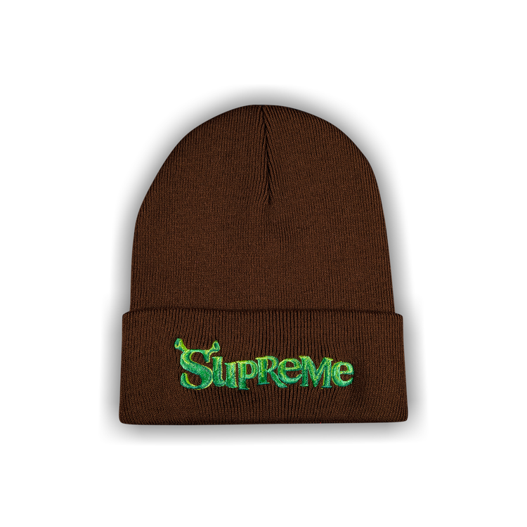 Buy Supreme Shrek Beanie 'Brown' - FW21BN75 BROWN | GOAT