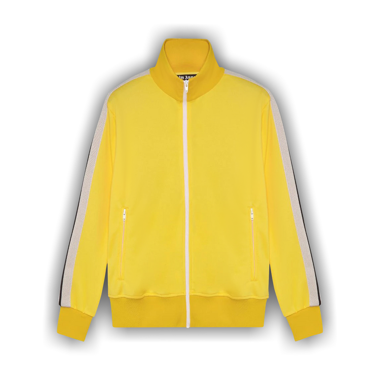 ジャケット Palm Angels PWEN028S23 FAB002 0403 Jackets Beige Palm Angels Beige Track Jacket - Oliver's Archive
